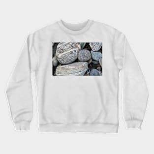 River stones in typical random pattern and type in New Zealand. Crewneck Sweatshirt